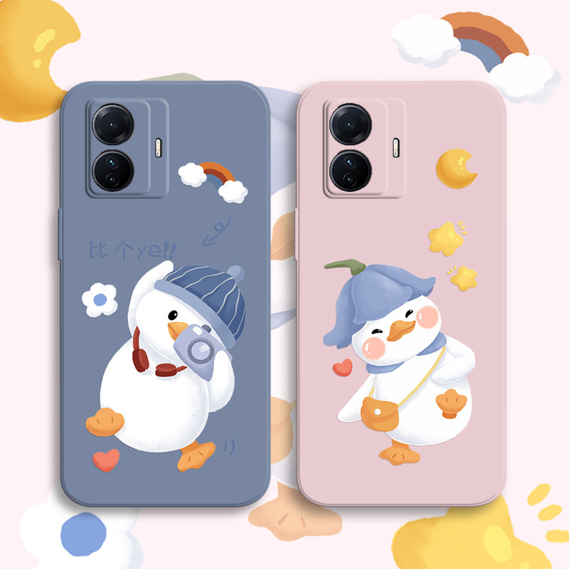 情侣款vivos15e手机壳鸭子s12软壳s10pro男s9女s7e活力版硅胶s7t可爱s5卡通s6全包nex3s挂绳NEX旗舰版高级感