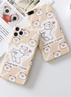 卡通爱心小熊vivox50手机壳x9/x20/x21前后置/x21i/x23情侣y66/y67/y85/y93/y97/y7s/y5s/u3硅胶x30pro保护套