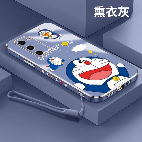 a55手机壳蓝胖子卡通少女