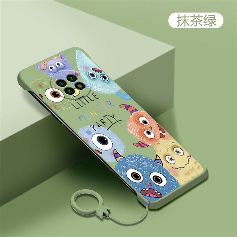 适用红米note9手机壳note9pro小怪兽note8不包边note8pro裸机note7磨砂红米10x无边框8x超薄5g硬壳4g男女情侣