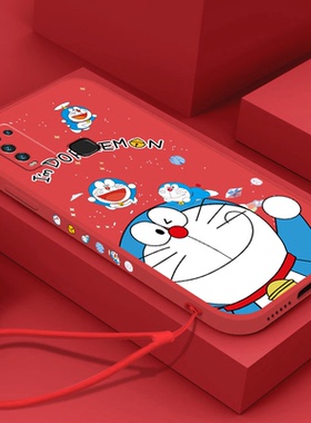 新年款多啦a梦vivoy50手机壳x20软壳y66红色y66l硅胶y67卡通y83叮当猫y81s可爱镜头全包男女款情侣挂绳保护套