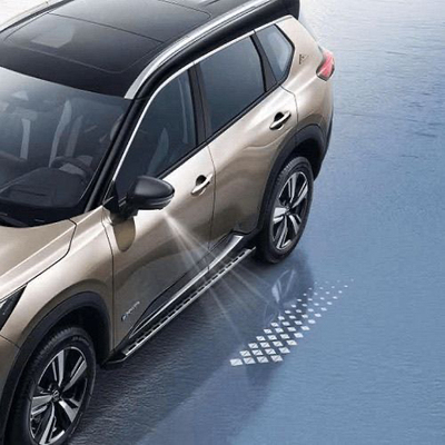 适用于天籁奇骏逍客14代轩逸迎宾光毯后视镜灯照地迎宾灯日产