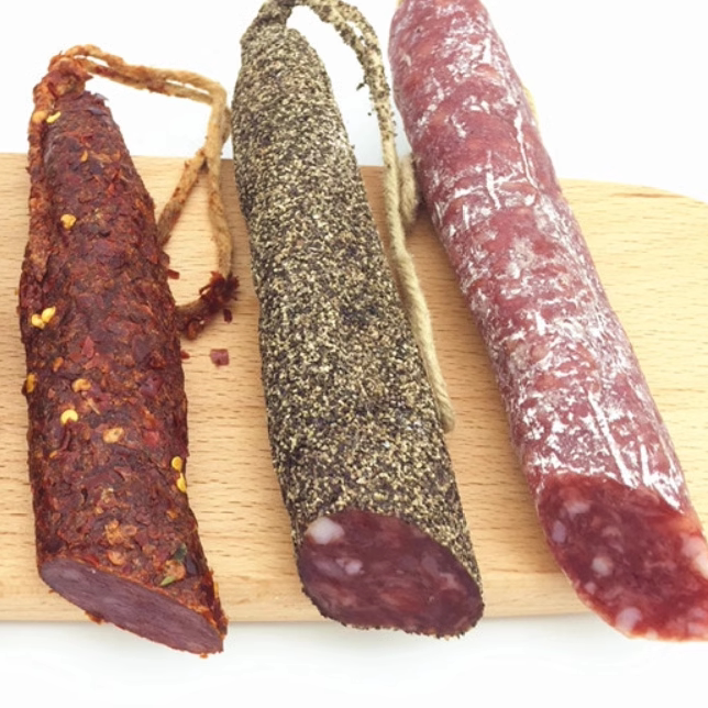 欧洲进口西班牙纯肉肠切片即食香肠美食腊肠黑胡椒香草原味萨啦咪
