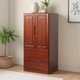 实木斗柜收纳柜简约带门储物柜经济型立柜客厅靠墙边柜卧室五斗橱