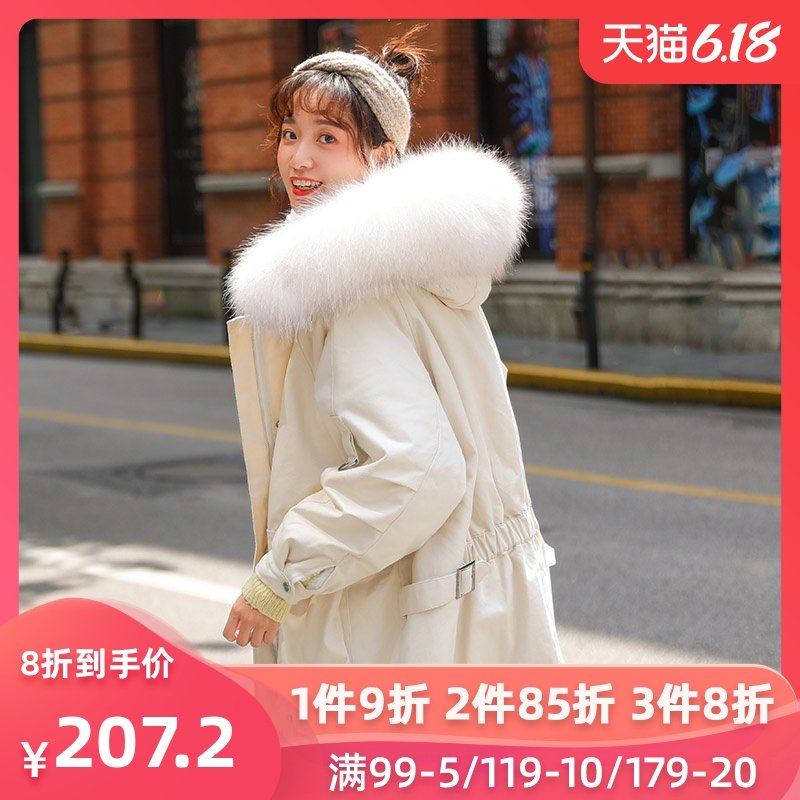 仙蓓丽工装棉服女短款学生2019冬季新款加厚韩版宽松派克服棉衣潮