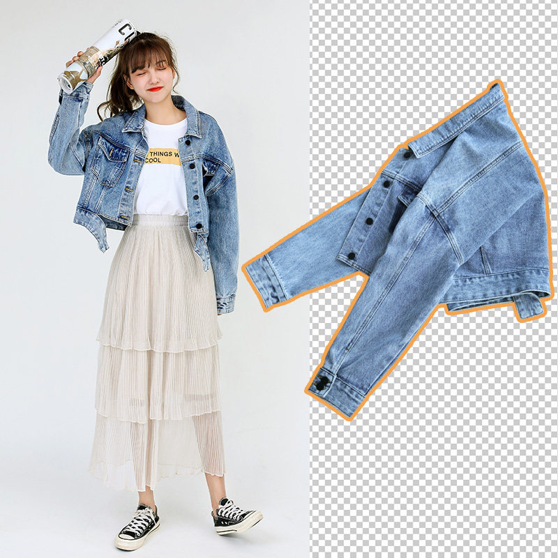 仙蓓丽网红牛仔外套女宽松韩版2019秋季新款夹克显瘦牛仔上衣短款