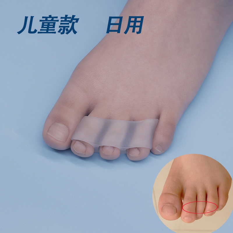큰 어린이의 새로운 검지 중지 약지 겹침 교정기 내반 교정기 매일 사용 신발을 착용하고 발가락을 분리할 수 있음