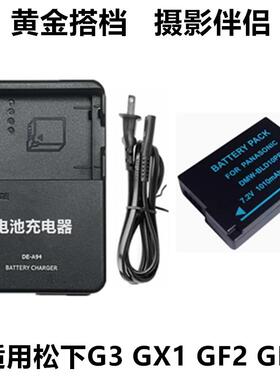 适用 松下DMC-G3 GX1 GF2 GK G3KGK数码相机电池+充电器DMW-BLD10