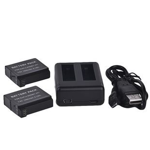 适用 GoPro HERO 4 电池 双充充电器 1160mAh 狗4 AHDBT-401