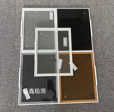 白色20极简门白色超白长虹玻璃门白色超白油砂酒柜门玻璃柜门定制