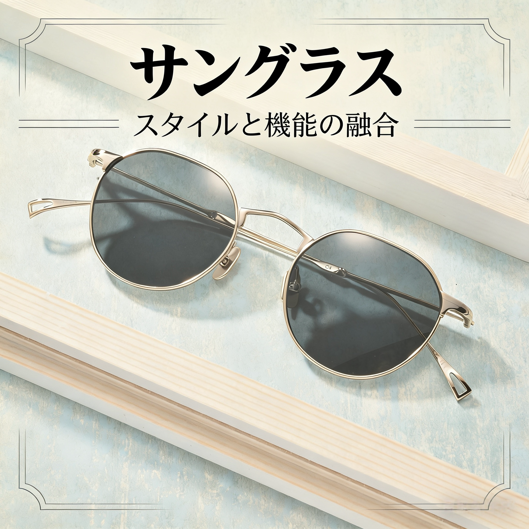 日本纯钛超轻偏光墨镜女KHOTY复古多边圆形文艺变色近UV太阳镜男