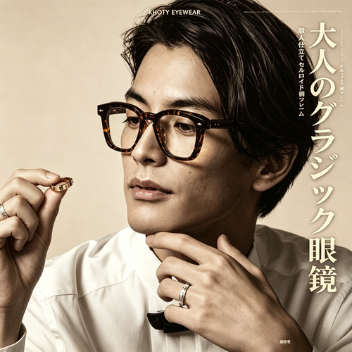 男女同款日本手制板材眼镜框