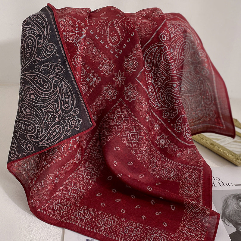 复古双面红色腰果花仿羊毛丝巾小方巾女春夏薄款时尚百搭护颈围巾,服饰配件/皮带/帽子/围巾,围巾/丝巾/披肩,淘宝优惠券,粉丝福利购,淘宝优惠卷