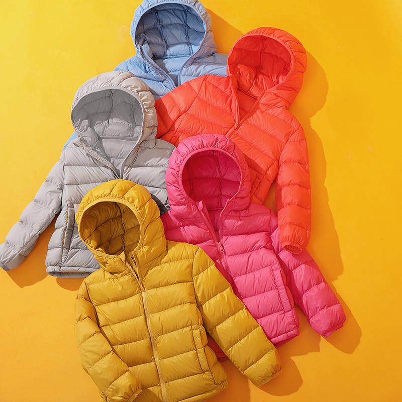 儿童轻薄羽绒服短款男女童中大童小孩婴儿宝宝童装秋冬连帽外套
