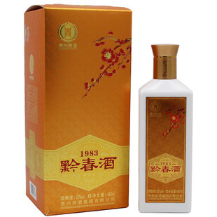 贵州贵酒厂酱香型盒装 480ml 白酒 金黔春 20年53度黔春酒1983