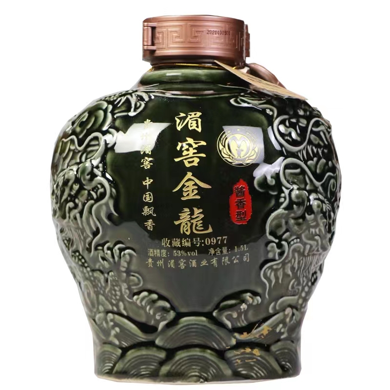 53度湄窖金龙坛 1.5L 贵州湄窖酒厂酱香型坛子装收藏粮食白酒