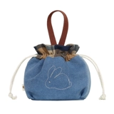 三色补丁 Оригинальная японская портативная небольшая сумка, милая сумка через плечо, свежая косметичка, с вышивкой