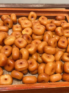 藏式回流老料驼骨做旧方扣平安扣DIY文玩佛珠饰品配件手链项链