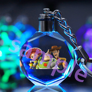 玩具总动员迪士尼三眼仔巴斯光年水晶挂件摆件包包挂饰钥匙礼物