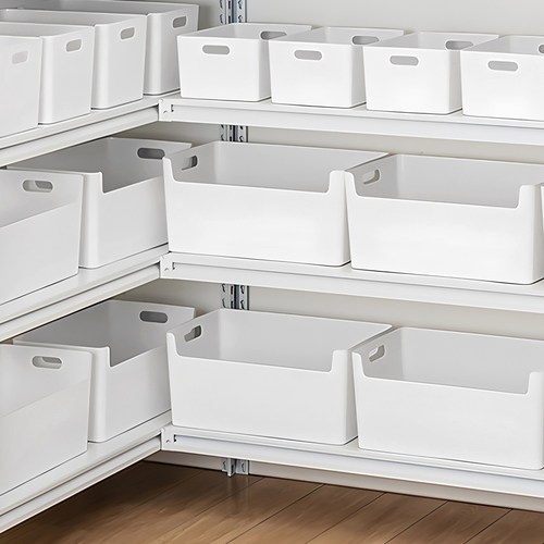 桌面收纳盒塑料置物直角收纳筐