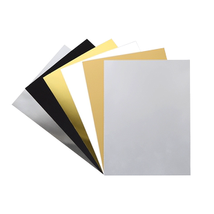 摄影金色银色黑色白色卡纸A4背景反光板补光亮面哑光吸光柔光道具小支架夹拍摄拍照加厚折叠纸纸板纯色摆拍