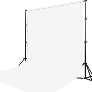 3*3米摄影拍照背景布抗皱植绒吸光不反光加厚专业抠像纯色直播间装饰墙道具黑布白布拍摄黑布景网红白色幕布