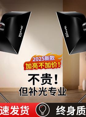 2025新款】直播补光灯专业拍照COB摄影灯主播直播间专用室内灯光视频拍摄珠宝深口球形柔光常亮led打光灯设备