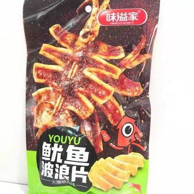 味溢家鱿鱼波浪片火爆鱿鱼味超市零售1元小零食小吃