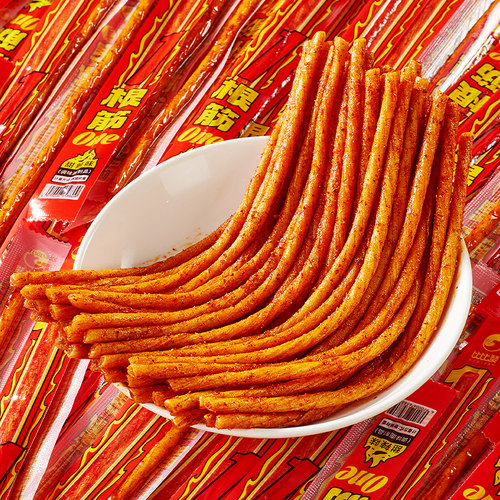 比比赞一根筋辣条豆角干辣条20根