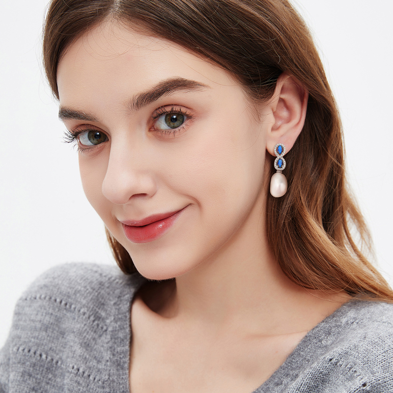 法式巴洛克异形珍珠耳环