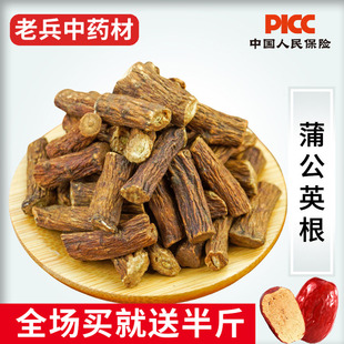 蒲公英根中药材500g野生炒制蒲公英根茶长白山干货炒熟泡水泡茶喝