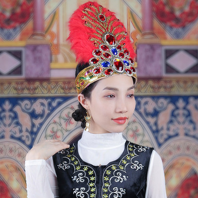 新疆维吾尔族舞台帽子镶钻