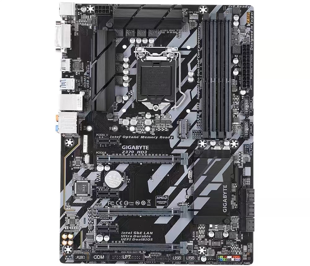 充新 技嘉Z370 HD3 B360 HD3 Z370-P 超频大板 1151针 DDR4 M.2