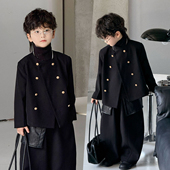 痞帅休闲生日礼服儿童模特走秀时尚 高级感男童小香风西装 套装 潮服