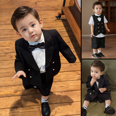 男童小西装套装高级感生日宴衣服