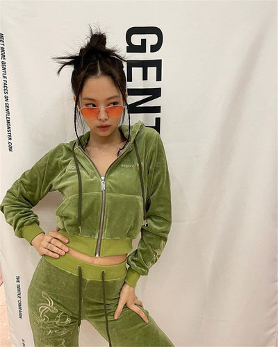 jennie同款运动休闲卫衣套装
