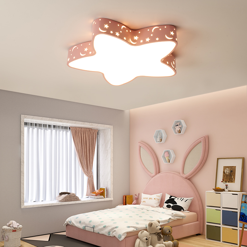 速发创童星星护眼吸顶灯 儿意房孩卧室灯简约可间房爱灯