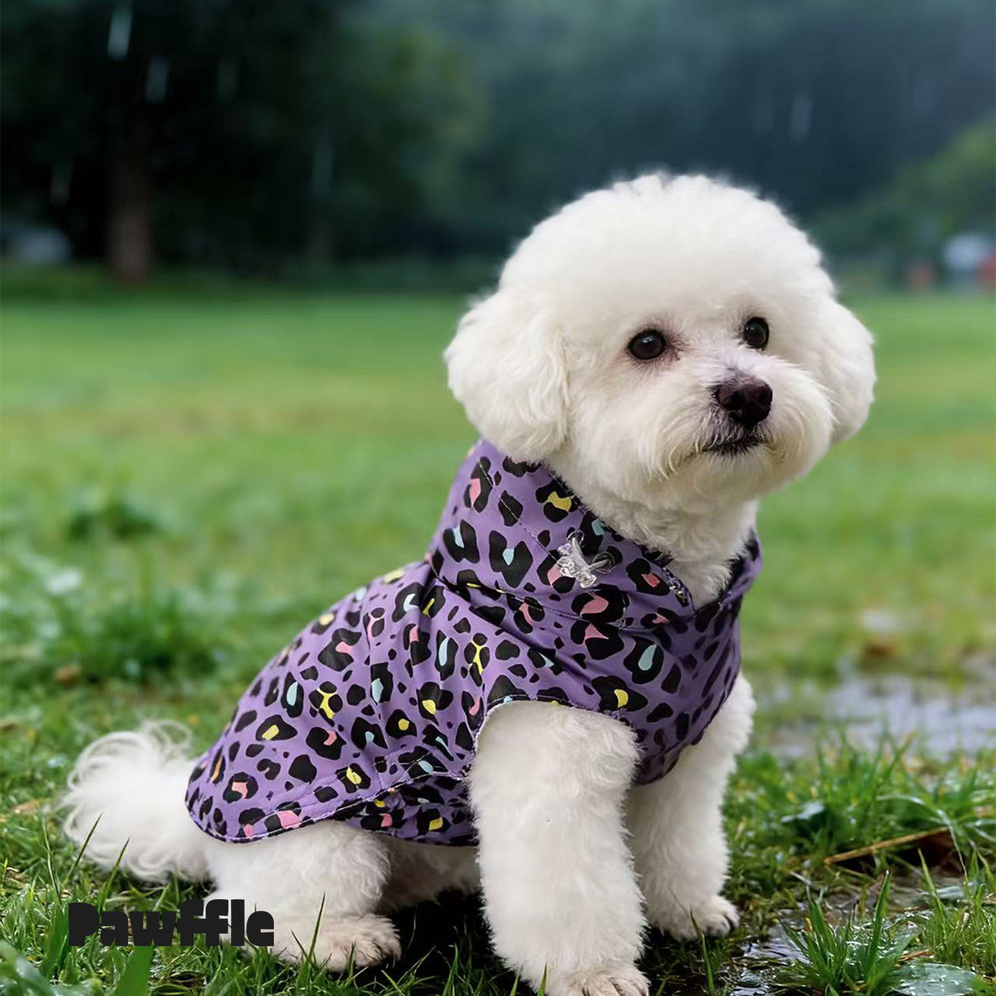 Pawffle狗狗连帽四季防雨雨衣