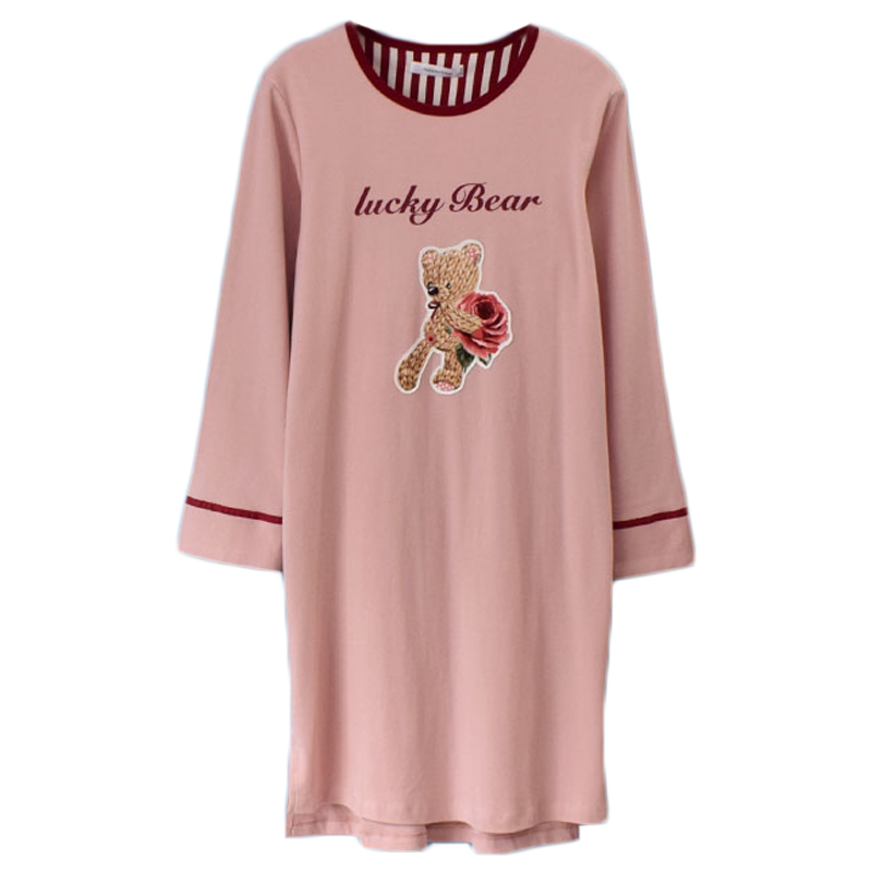 秋鹿卡通风圆领家居服专柜新品