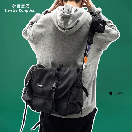 Мужская японская сумка через плечо, вместительный и большой школьный рюкзак, сумка на одно плечо