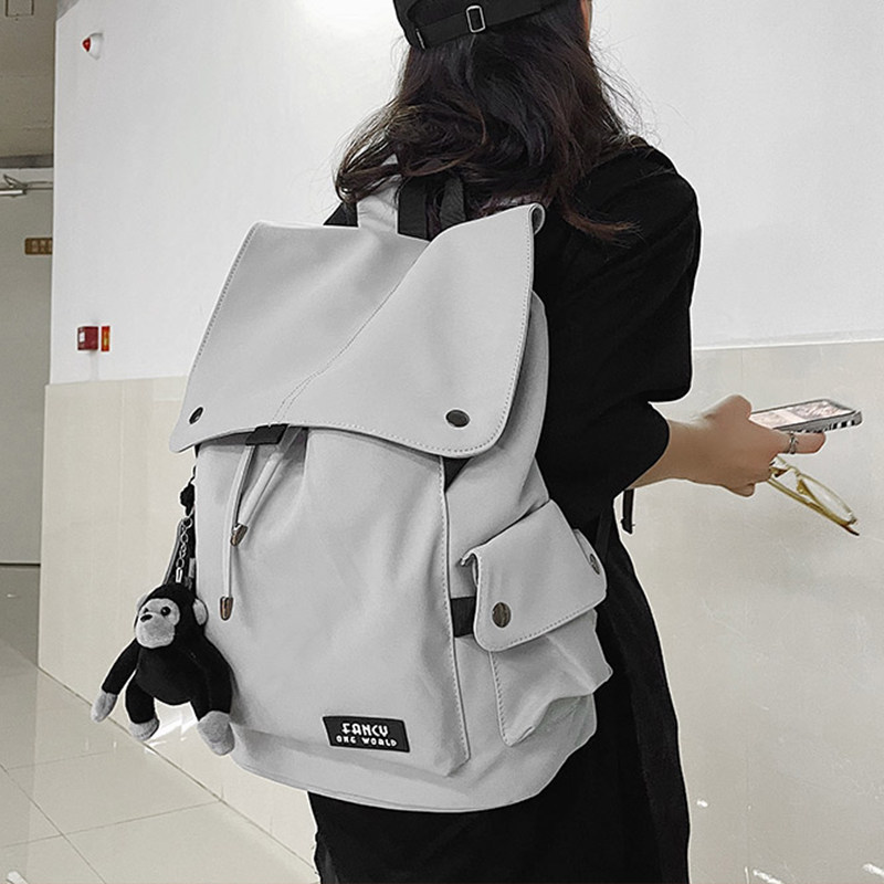 男士潮牌大容量休闲旅行包背包双肩包男日系ins女潮酷书包大学生