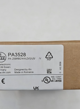 IFM易福门PA3528带陶瓷测量单元的压力变送器 用于液体和气体介质