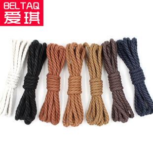 三股鞋绳打蜡鞋带圆形粗男女休闲皮鞋马丁靴子棉麻绳黑色棕色鞋带