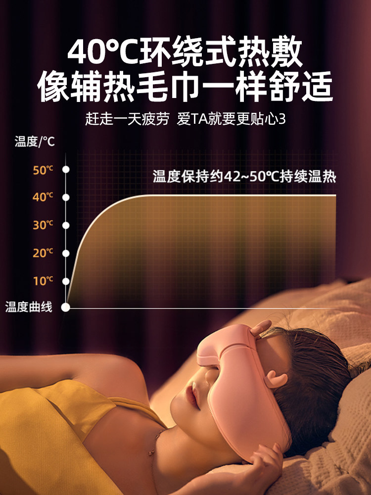 ALBASHA 눈 마사지 악기 눈 뜨거운 압축 피로를 완화 눈 보호 악기 스마트 아이 마스크 유물 생일 선물