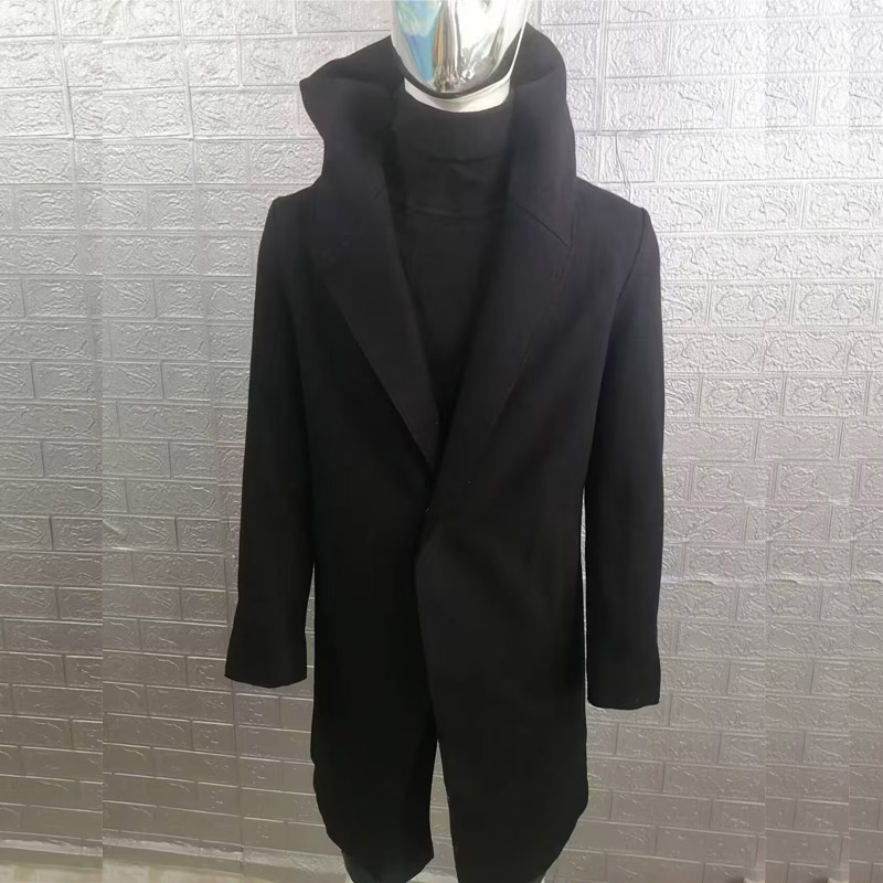 100%羊毛男士韩版修身呢子大衣