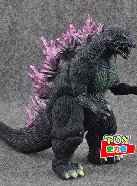 GODZILLA  哥斯拉恐龙 怪兽 紫色新真哥斯拉 搪胶手办公仔玩偶