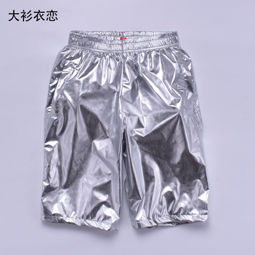 大衫衣恋个性银色显瘦韩国短裤