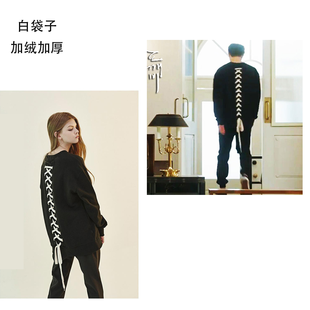 孤单灿烂的神鬼怪李栋旭1同款大码卫衣套头背后绑带男女情侣衣服