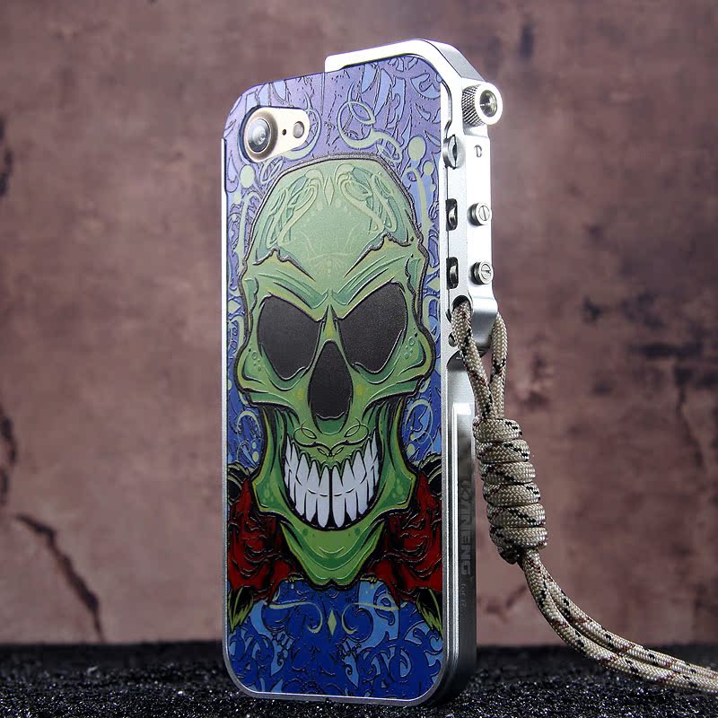 KANENG Mechanical Arm Trigger Aluminum Bumper Metal Frame Case Cover for Apple iPhone 7 Plus & iPhone 7