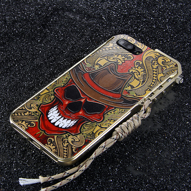 KANENG Mechanical Arm Trigger Aluminum Bumper Metal Frame Case Cover for Apple iPhone 7 Plus & iPhone 7